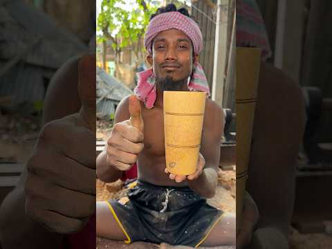 Ugly Bamboo Root to Beautiful Eco-Friendly Drinking Glass #Shorts #amazing thumbnail