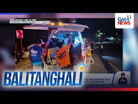 1, patay matapos magkabanggaan ang 2 bus sa Brgy. Taloy Sur; aabot sa 95... | Balitanghali thumbnail
