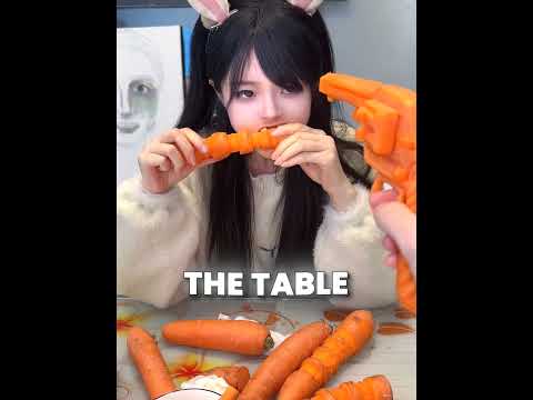 Girlfriend Built A Giant Gundam Robot Out Of Carrots ?? #viral thumbnail