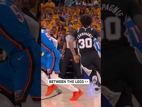 IHart with the smooth pass between the legs to Isaiah Joe thumbnail