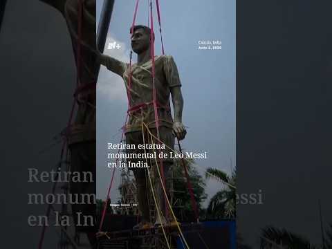 Por quejas de vecinos, retiran estatua de Leo Messi en India thumbnail