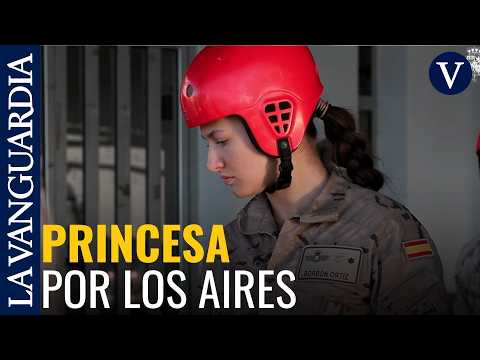 Leonor se convierte en la primera princesa en saltar en paracaídas thumbnail