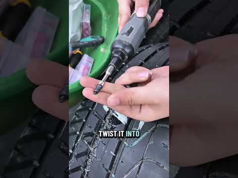 Flat tire? Don't get stranded. These self- sealing rubber nails plug puncture #TireRepair #DIYCar thumbnail