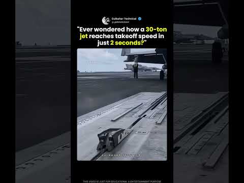 How a 30-Ton Jet Launches in Just 2 Seconds! ✈️⚡ thumbnail