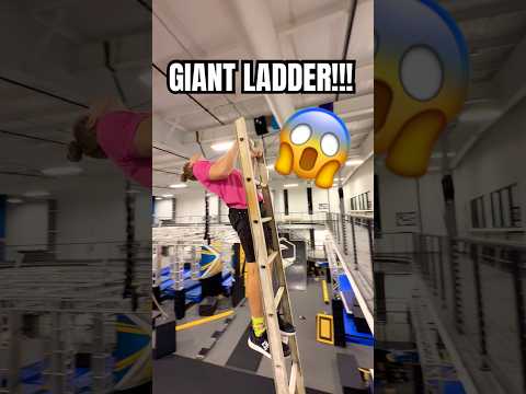 GIANT LADDER TRUST FALL! 😱 thumbnail