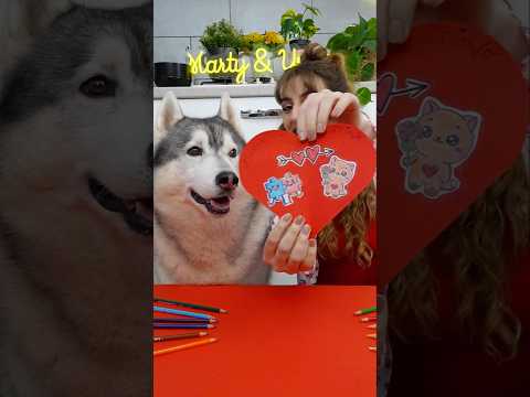 Come CREARE un ADESIVO a tema San Valentino ❤️🐶🌹 #dog #cane #sanvalentino #tutorial #creative thumbnail