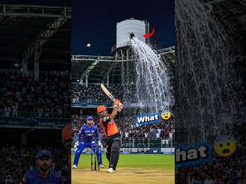 Wait… A Massive Shot Hits a Water Tank 😱💦🏏 #shorts thumbnail