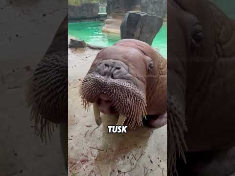 Walrus tusks#animals #funnyanimal #funny #cute #walrus thumbnail