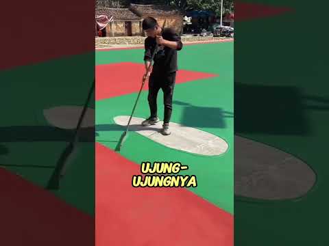 kenapa tukang cat lapangan nggak pernah terjebak ditengah😱❗❗ thumbnail