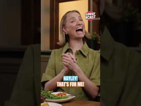 Do you like Brussel Sprouts? | SUNDAY ROAST#comicrelief #hayleymorris #chrishall #poppycooks #shorts thumbnail