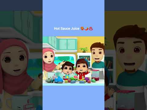 Hot Sauce Juice ♨️🌶️🥵🥵 | Islamic Series & Songs For Kids | Omar & Hana English thumbnail