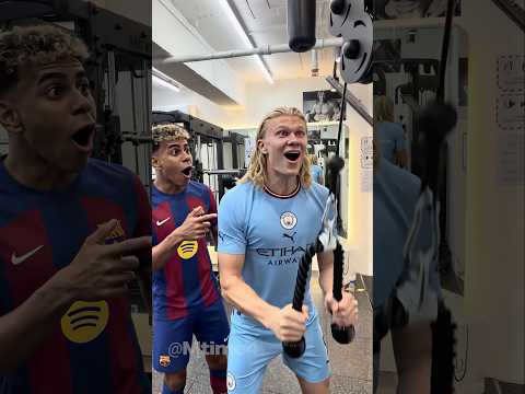 Yamal Thought Haaland Was Super Strong 😂  #football #haaland #parody thumbnail