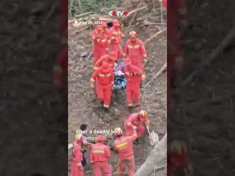 Emergency Rescue, Relief Work Underway After Heavy Rain Lashes Rural Hunan County thumbnail