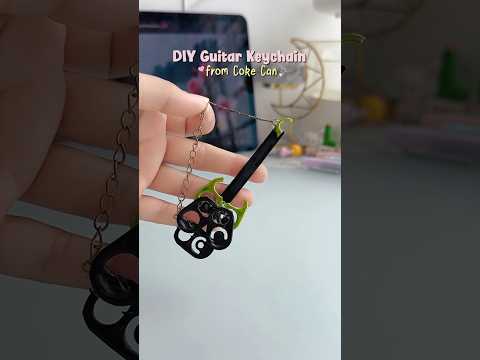 DIY Guitar Keychain from Coke Can?✨#shorts #art #diy #craft #youtubeshorts thumbnail