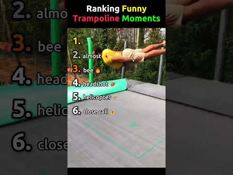 Ranking Funny Trampoline Fail Moments #trampoline thumbnail