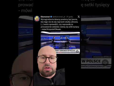 Krzysztof Bosak za jawnymi wynagrodzeniami lekarzy thumbnail