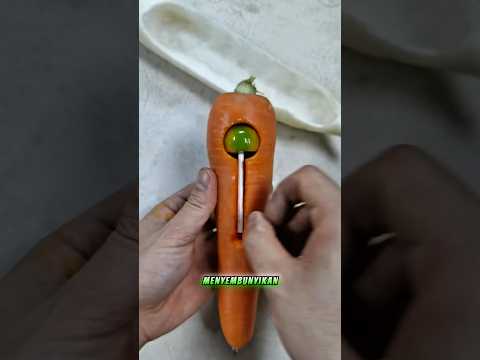 Aku menyembunyikan uang dan permen lolipopku di dalam wortel.❤️?✨ thumbnail