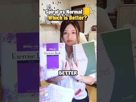Spiral vs Normal Notebook 📒 Which Is Better? #shorts thumbnail