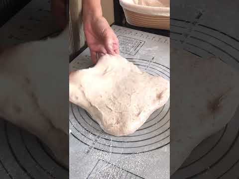 Sourdough - dough final shape #youtubeshorts #breadrecipe #sourdough #shorts thumbnail