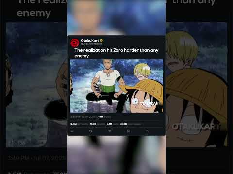 The realization hit Zoro harder than any enemy #anime #animeshorts #animememes #animeedits #shorts thumbnail
