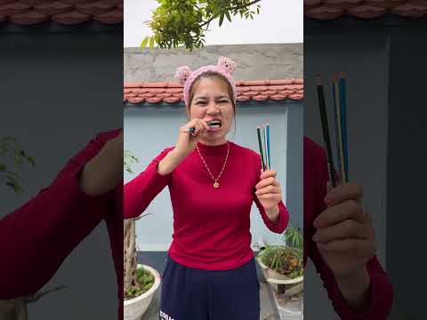Bút chì đổi màu sẽ như thế nào # funny # Vali #funny thumbnail