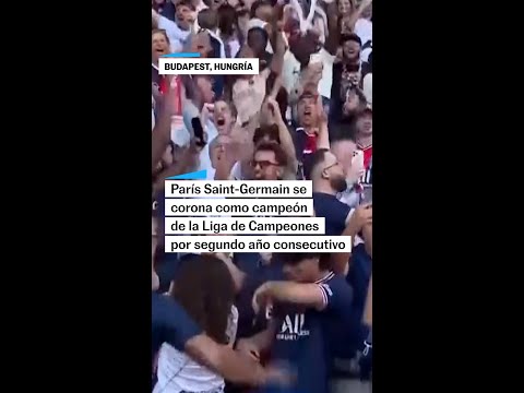PSG BICAMPEÓN DE LA CHAMPIONS: festejos terminan en disturbios #shorts thumbnail