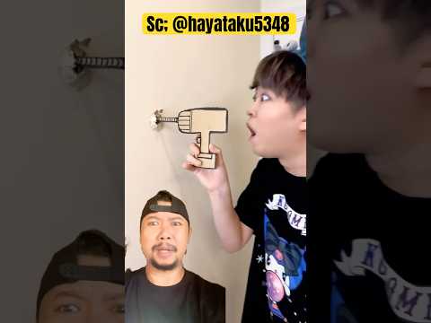 CORAT coret tembok kok pake bor!!?? #comedy #funny #trendingshorts thumbnail