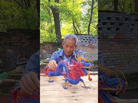 पोते के लिए हाथ से बनाया Dragon ?~ wood toy-woodworking art skill wood / hand crafts #shorts thumbnail