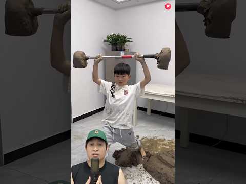 PAPA MARAHIN ADIK BUAT ALAT GYM DI RUMAH‼️😱 @FactsInspireHub #remix #dubbing thumbnail