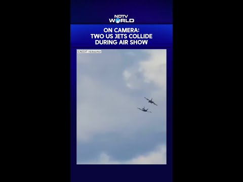 US Jet Crash On Camera: Two US Navy Fighter Jets Collide Mid-Air During Idaho Air Show thumbnail