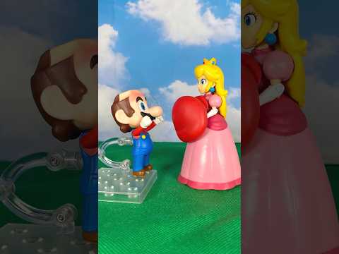 Mario's hat is stolen by Princess Peach #thesupermariogalaxymovie #mario #supermario thumbnail