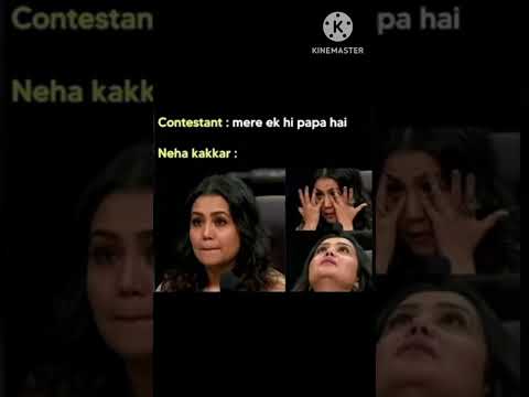 ??Neha kakar be like : when contestant says mere ek hi papa hai?? #memes #funny #viral #shorts thumbnail