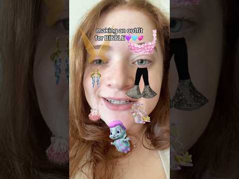 Making an Outfit for BIBBLE💜✨🩵 #youtubeshorts #bibble #barbie #shorts #fashion thumbnail