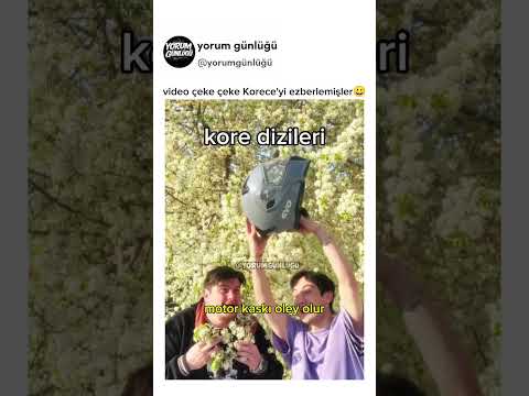 video çeke çeke Korece'yi ezberlemişler😅 thumbnail