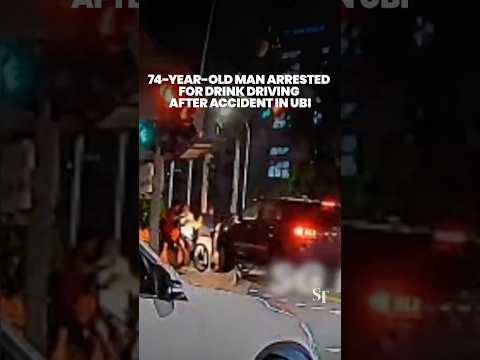 74-year-old man arrested for drink driving after accident in Ubi thumbnail