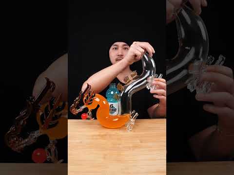 Orange + Blue Gatorade🐉  #asmr #sleep thumbnail
