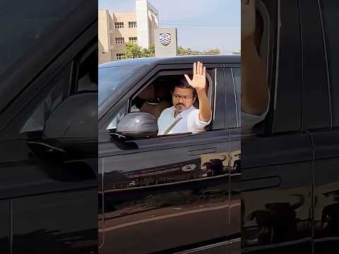 Tamil Nadu Cm Vijay going to the office  #vijaythalapathy #tamilnadu #cmvijay thumbnail