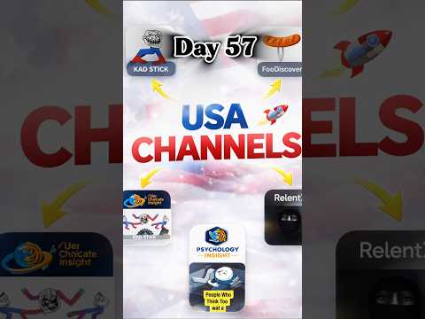 Top 5 USA Faceless YouTube Channels | YouTube growth tips day 57 #mission1mwithyou #usachannel thumbnail