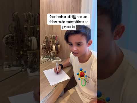 Ayudando a mi hijo con los deberes ➗ #shorts thumbnail