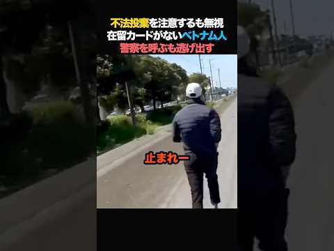 ㊗️500万回【逃走】在留カードを持たないベトナム人！不法投棄を注意するも逃走！#ベトナム人 #政治 #ニュース #移民 #不法投棄 thumbnail