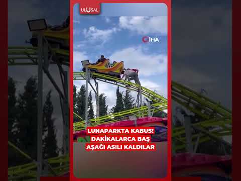 İzmir'de lunaparkta meydana gelen arızada vatandaşlar baş aşağı asılı kaldı #shorts #izmir #keşfet thumbnail