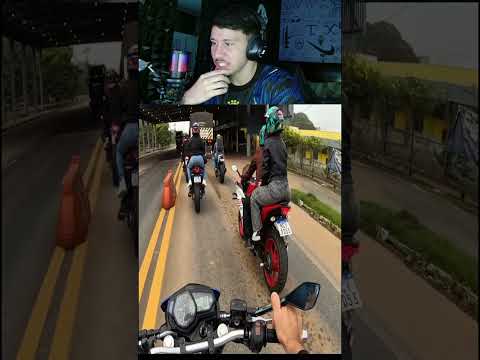 O RETROVISOR NA MÃO DELE 😂😂 #motovlog #mt09 #engraçado #moto thumbnail