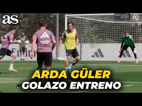 La GENIALIDAD de ARDA GÜLER en el golpeo para marcar un GOLAZO en el entrenamiento del REAL MADRID thumbnail