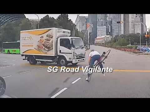 21may2026  cyclist fail to conform to red light signal ebrake to avoid hitting lorry and fell thumbnail
