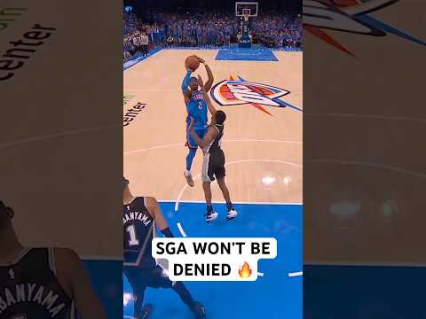 SGA is hitting tough shot after tough shot 😮 thumbnail