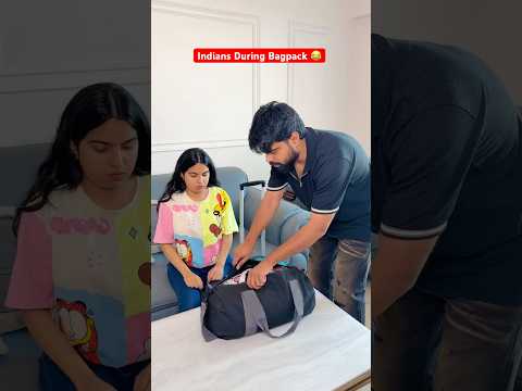 The process of Indian Bagpacks 🇮🇳🤣 #priyalkukreja #shorts #ytshorts thumbnail