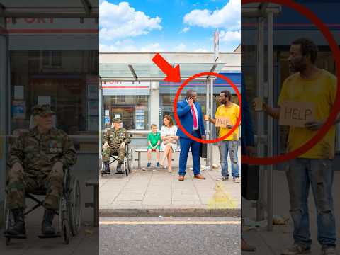 The Disguised Millionaire Rewarded The Veteran With A Fortune #shorts #kindness thumbnail