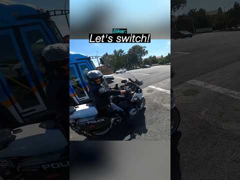 Biker Makes JOKES With POLICE OFFICER ? ? thumbnail
