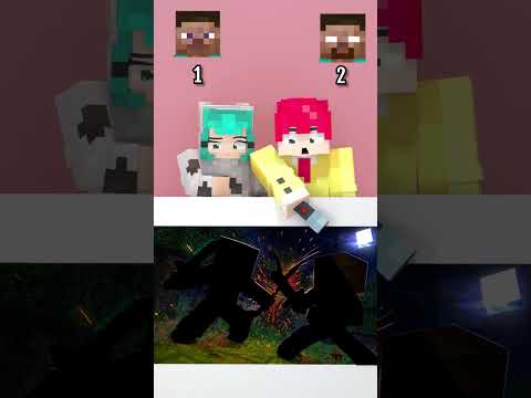 1️⃣Herobrine or 2️⃣Steve? #shorts thumbnail