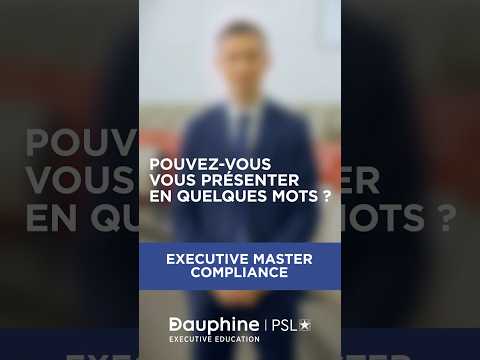 Témoignage Clément Charles - étudiant de l'Executive Master Compliance thumbnail